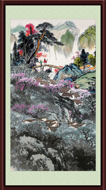 中国画山水画 