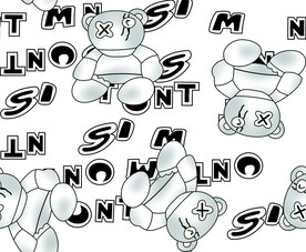 坐着熊云纹熊字母