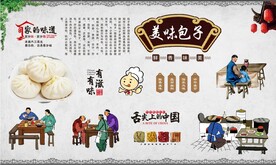 包子背景墙