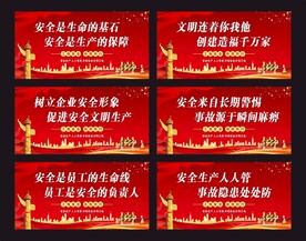工地安全标语展板