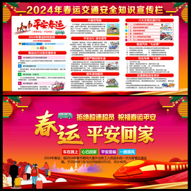 春运交通安全宣传栏