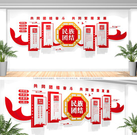 民族团结文化墙