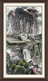 中堂画山水 