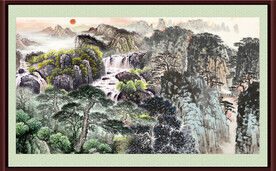 中堂画山水 