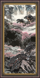 中堂画山水