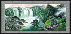 大好河山国画
