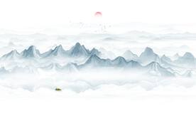 抽象山水画