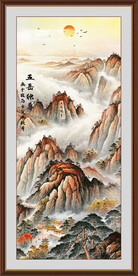 玄关泰山日出 五岳独尊