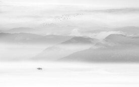 水墨山
