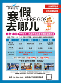 寒假去哪儿海报运动馆
