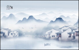 山水风景山水画