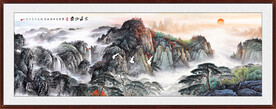 泰山书房装饰画 