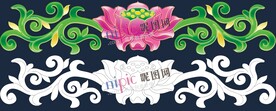 荷花花纹