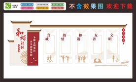 文明社区文化墙