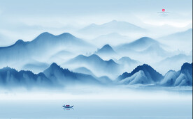 水墨山水画