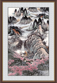 大厅山水画 