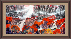 中堂画山水 