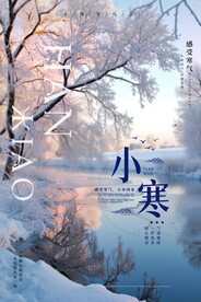 小寒气节海报 