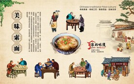 索面背景墙