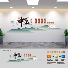新中式中医文化墙
