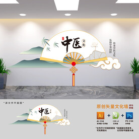 中式中医文化墙