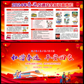 春运交通安全宣传栏