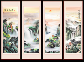 山水壁画