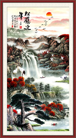 玄关山水画