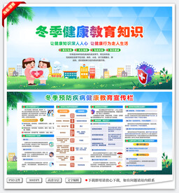 冬季健康宣传栏