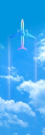 仰视天空飞行