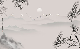 竹子背景墙