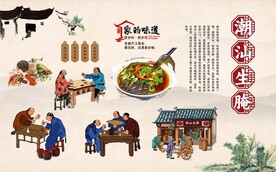 潮汕生腌背景