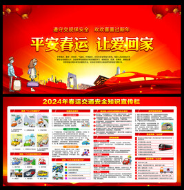 春运交通安全宣传栏