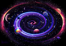 梦幻宇宙星空吊顶天花