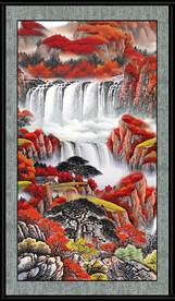 装饰山水画