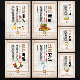 食堂文化海报