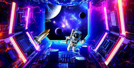 KTV星空背景墙