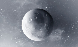 灰色星空太空月球背景墙