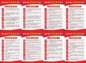 九小场所消防安全海报 