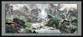 风景山水画 