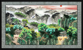 风景山水画 