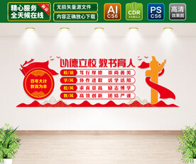 校风校训文化墙