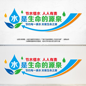 节约用水文化墙