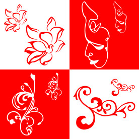 抽象点缀