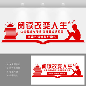 阅读室文化墙