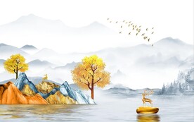 简约山水