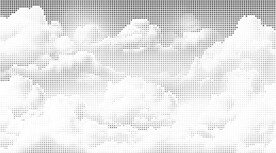 云朵圆点镂空