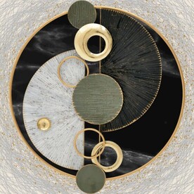 3D抽象几何形状玄关装饰画