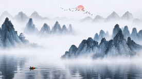 国画背景墙