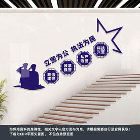 警营楼梯文化墙